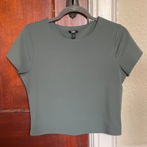 Express Green Body Contour Tee